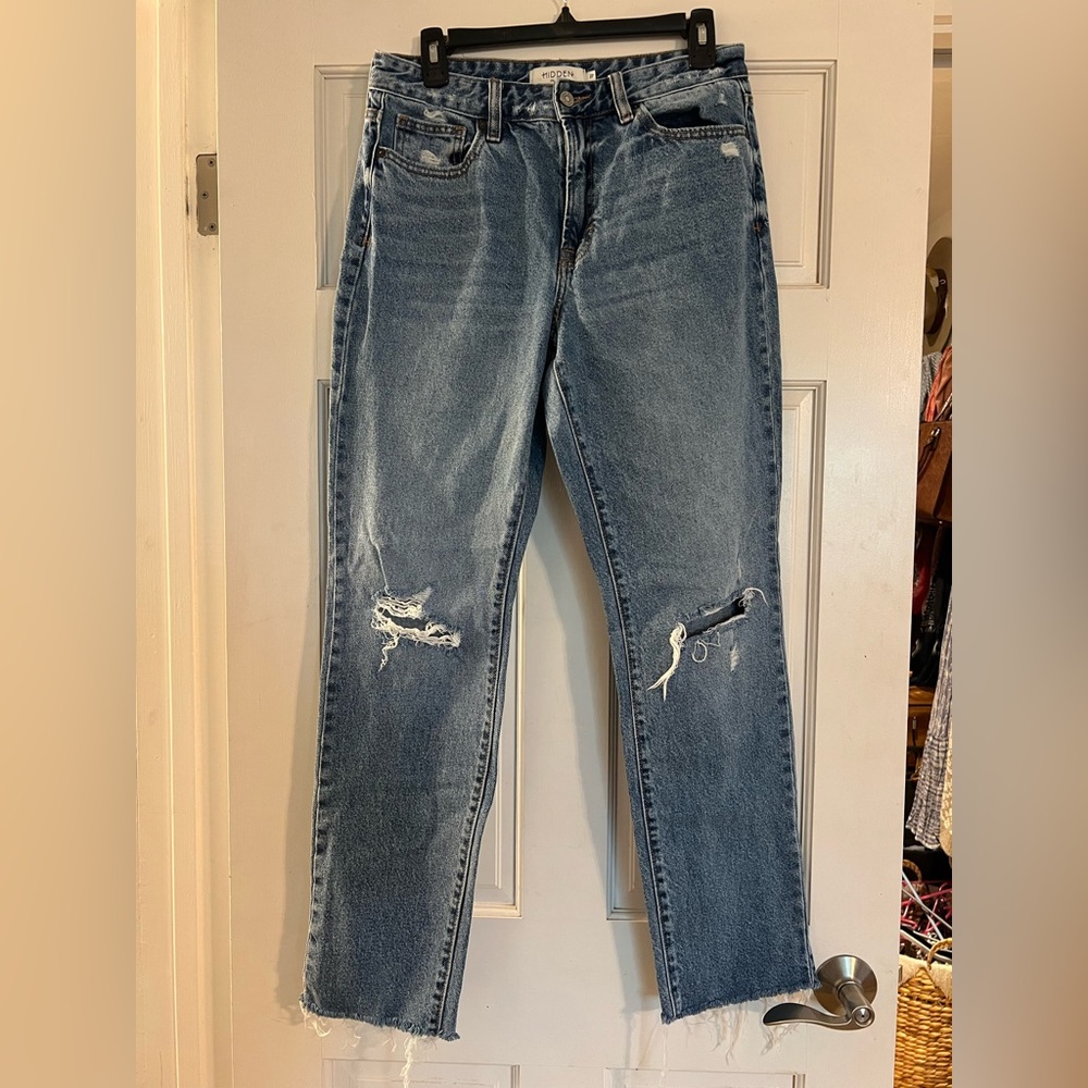 Women's Blue Cropped Jeans